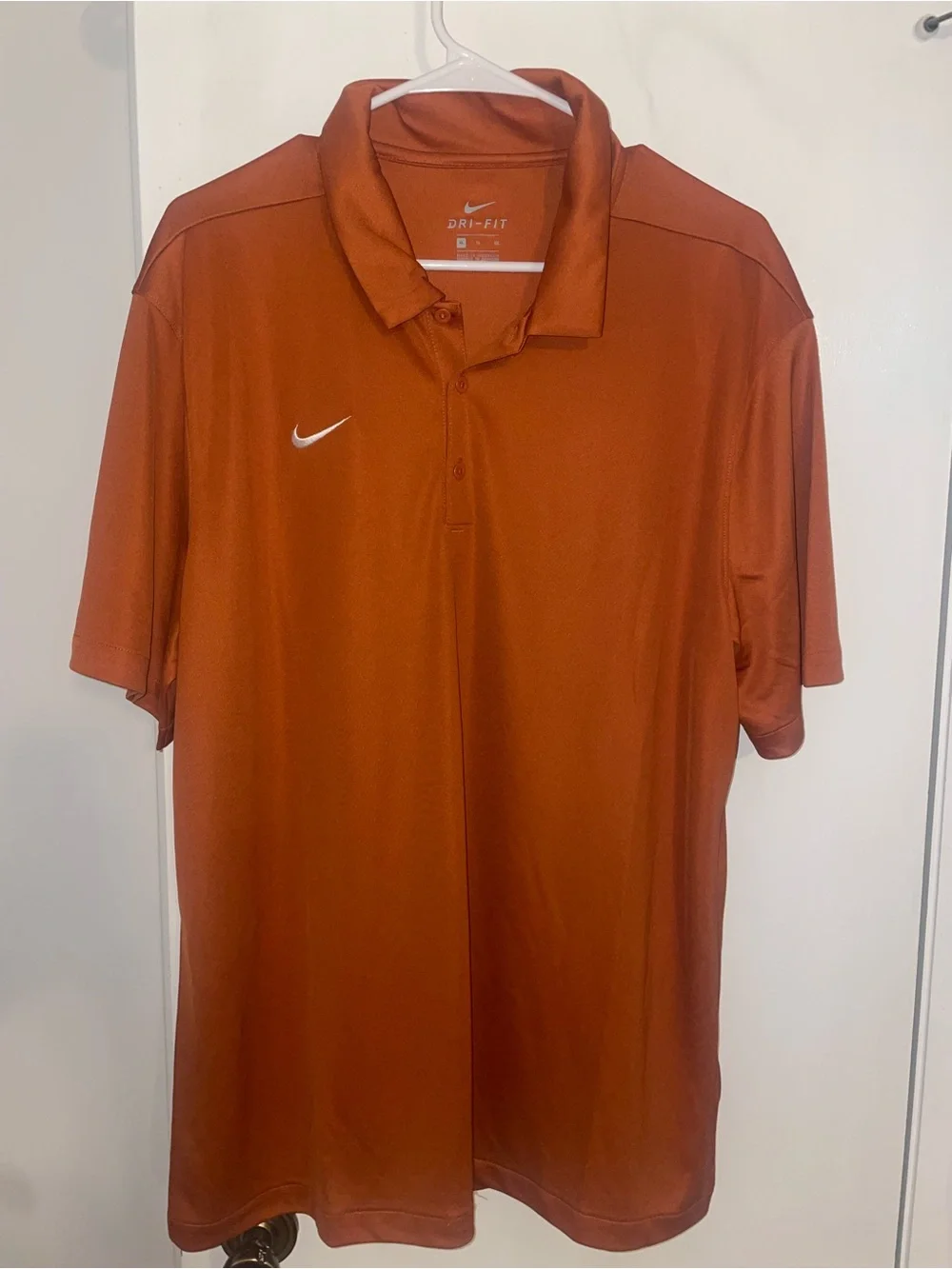 Nike Men’s Orange Dri-FIT Polo Shirt